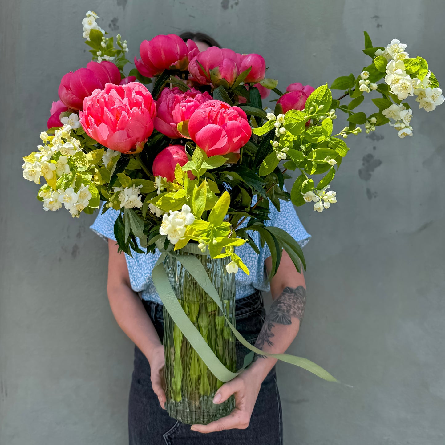 Divine Peonies with Free Vase